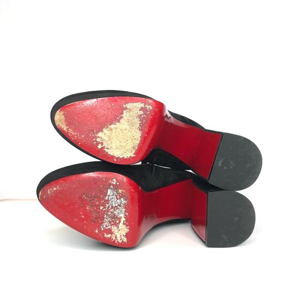 Christian Louboutin Movida 130 Suede Platform Booty 37.5 - Picture 7 of 8